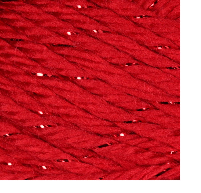 Caron Simply Soft Party Yarn (3-Pack) Rich Red Sparkle H97PAR-15 - Image 3